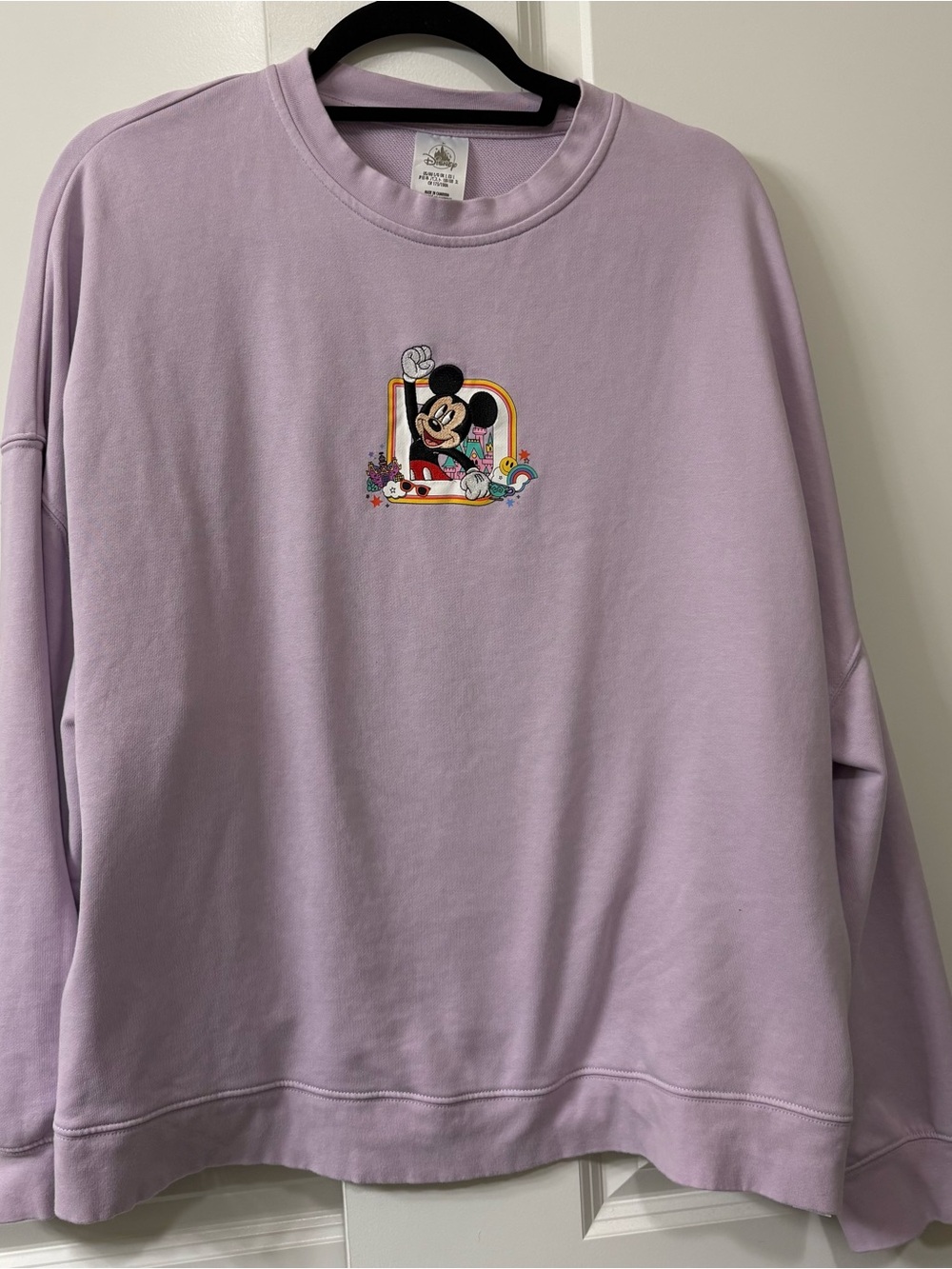 Disney Lavender Mickey Crewneck Sweatshirt